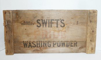 Vintage 'SWIFTS Washing Powder' Wood Advertising Sign