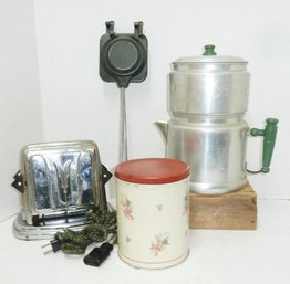 Vintage Kitchen LOT, Toaster Etc