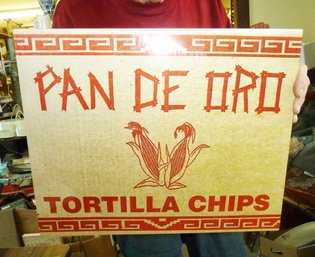 Vintage Metal SIGN 'TORTILLA CHIPS'