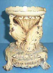 Vintage METAL 'Wild Turkey' Liquor Bottle Display, Store Advertising, Counter Display