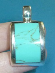 Vintage Turquoise Pendant Mkd 925