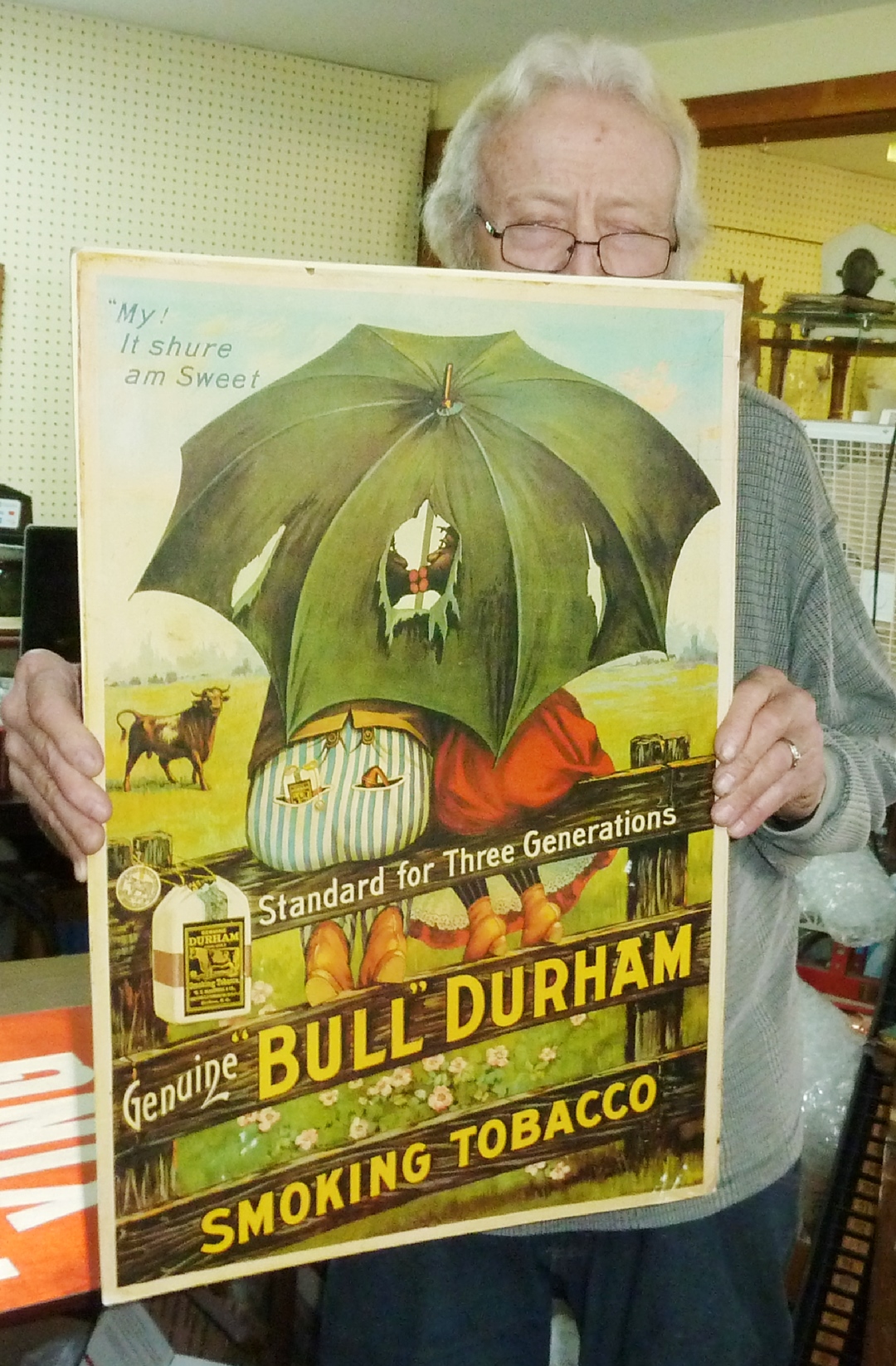 bull durham tobacco for sale Vintage Bull Durham Tobacco General Store Advertising Sign #5578
