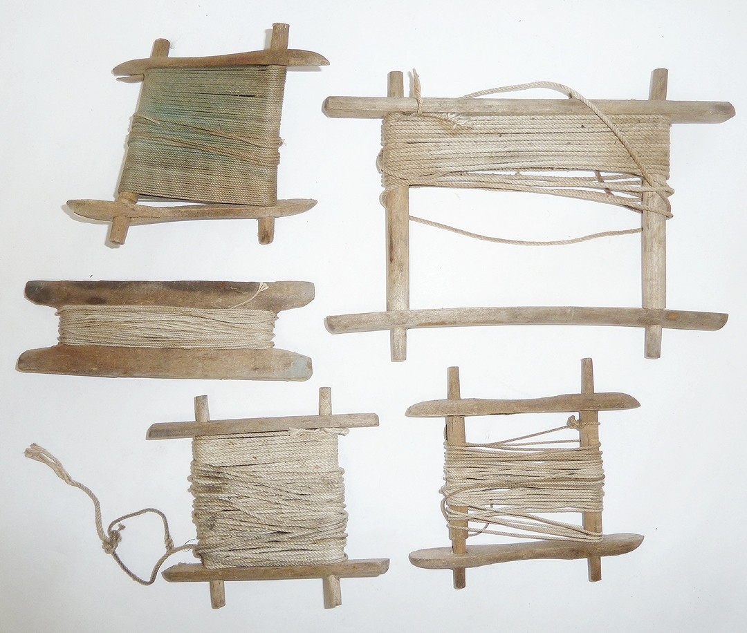 (5) Vintage Fishing Drop Lines, Weathered Rustic & Ready To Use Or ...