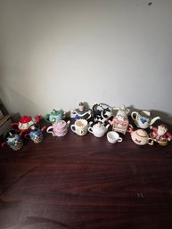 Large Lot Of Decorative Teapots Novelty, Holiday & Collectible Designs