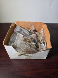 Mixed Vintage Silverplate Flatware Lot (Assorted Patterns)
