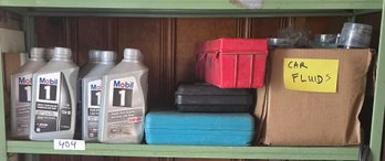Mobil 1 Motor Oil - Automotive Fluids And Storage Cases Lot
