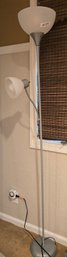 Modern Torchiere Floor Lamp With Adjustable Reading Light
