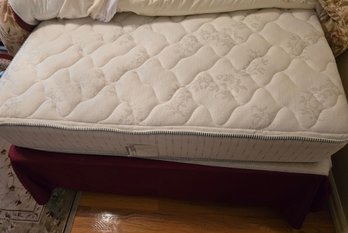 Serta Firm Mattress With Box Spring & Metal Bed Frame Set