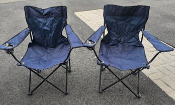 Sports Authority Folding Camping Chairs (Set Of 2) 20.9' X 20.9' X 35.4' W/ Carry Bag