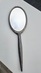 Vintage Sterling Silver Hand Mirror- Hallmarked  13.25'- 225 Grams