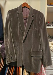 Theory Brown Velvet Blazer Jacket Size 42 Designer Mens Sport Coat