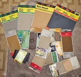 3M Sandpaper & Sanding Sheet Lot- Assorted Grits For Wood, Metal, Paint & Finishing