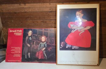 American Folk Art Exhibition Posters  Whitney Museum & 'Small Folk: A Celebration Of Childhood In America'