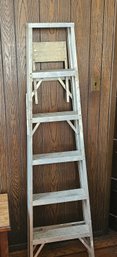 6' Aluminum Folding Step Ladder- Wide Steps, Household Garage Workshop Utility Ladder