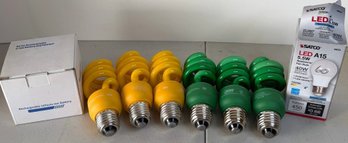 FEIT Electric Spiral CFL Bulbs, SATCO LED A15 Bulb & Rechargeable Li-Ion AA Battery Charger Kit