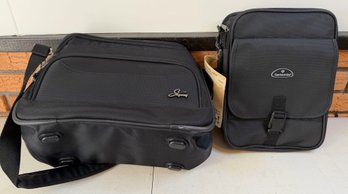 Samsonite Royal Traveller D201 Convertible Day/Weekend Bag & Skyway Black Shoulder Travel Bag