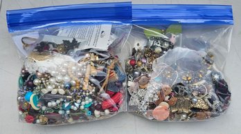 Jewelry Crafter Lot- Beads, Pendants, Charms, Chains, Earrings, Findings & Repurpose Pieces