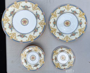 Vintage Minton B1099 England China Dinner Plates, Bowls & Saucers - Reg. No. 688179
