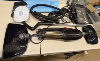 HAAN Turbo DS-30 Steam Mop & Handheld Steamer System With Hose, Pads, Accessories & Manual