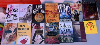 Lot Of 14 Assorted Books - John Grisham, Dan Brown, James Patterson, Nelson DeMille, Jackie Collins & More
