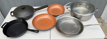 Calphalon, Gotham Steel Pro, Our Place & Artisanal Kitchen Supply Cookware Lot- Pots, Pans, Cast Iron Skillet