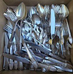 Vintage 1847 Rogers Bros 'First Love' Silverplate Flatware Lot - International Silver Floral Pattern