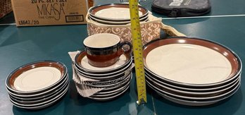 Mikasa Potter's Art Fire Song PF003 Dinnerware Set - Ben Seibel Design, Japan, Plates, Bowls & Cup