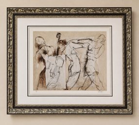Victor Klauss Signed Limited Edition Figurative Art Print 10/700- Ornate Framed