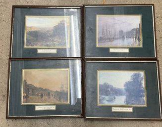 Lot Of 4 Framed Art Prints – John Atkinson Grimshaw & George Vicat Cole, Victorian Landscapes