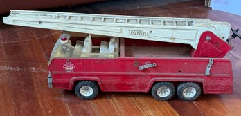 Vintage Tonka Red Aerial Ladder Fire Truck Pressed Steel Toy