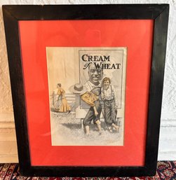 Leslie Thrasher Cream Of Wheat Advertising Print Framed Vintage Americana Wall Art