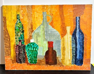 Original Signed MaryJane Alejandro Still Life Oil Painting On Canvas 24' X 18'