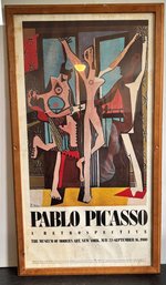 Framed Pablo Picasso A Retrospective 1980 MoMA New York Exhibition Poster Print