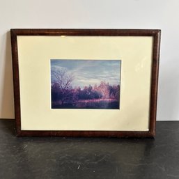 Framed Landscape Photograph Nature Scene Matted Wall Art