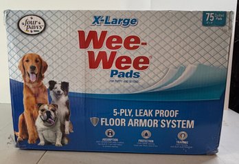 Four Paws Wee-Wee Pads X-Large Dog & Puppy Training Pads, 75 Count, 28' X 34'