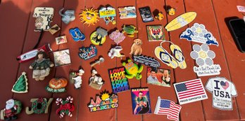 Assorted Vintage & Modern Refrigerator Magnets Lot- Holiday, Travel, Souvenir & Pop Culture