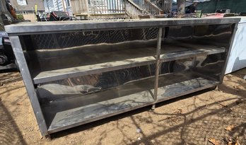 Stainless Steel Commercial Work Table With Shelving