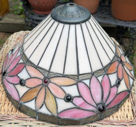 Vintage Tiffany Style Floral Stained Glass Lamp Shade