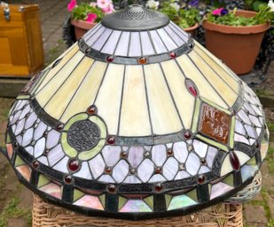 Large Tiffany Style Stained Glass Lamp Shade