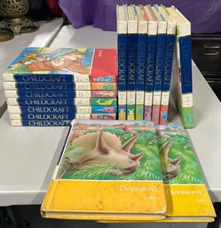 Lot Of 16 Vintage Childcraft Encyclopedia Books - 1987 Edition + Dinosaurs! 1989