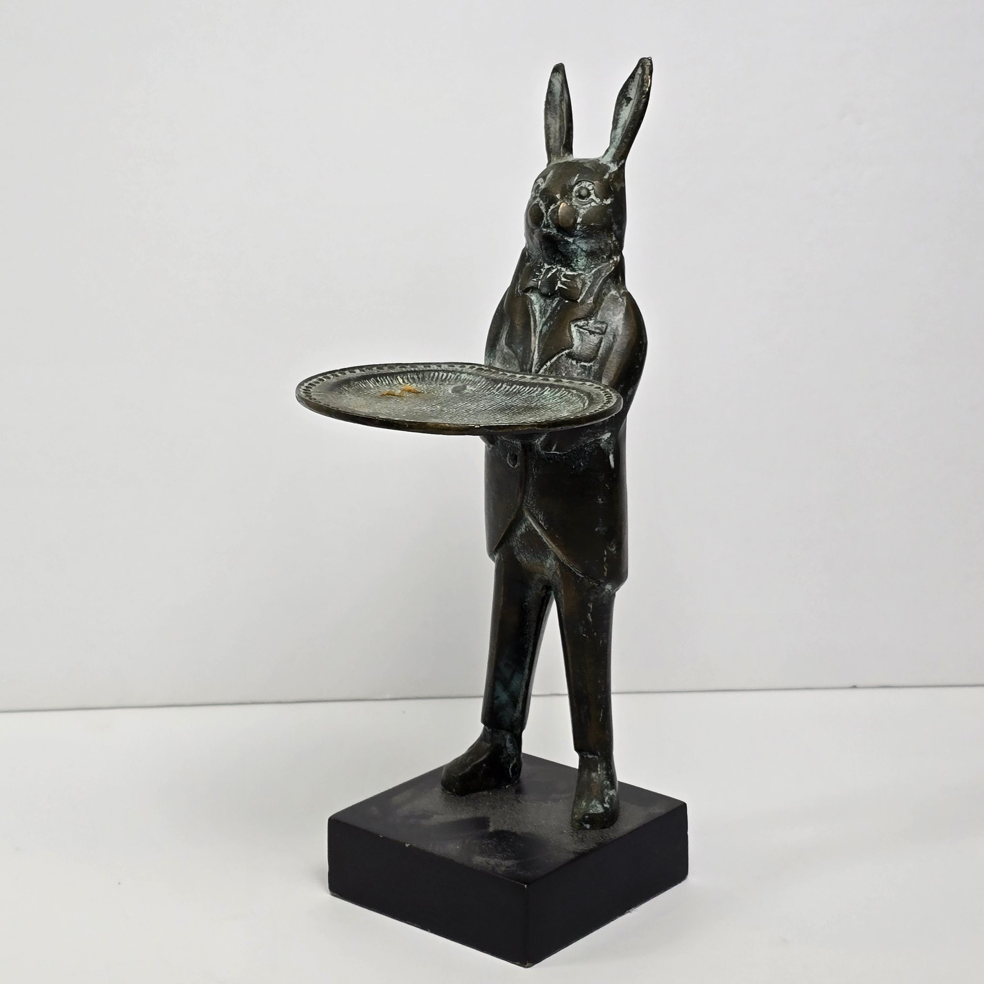 Bronze Rabbit Butler Figurine Holding Tray (Kitchen) #118473 ...