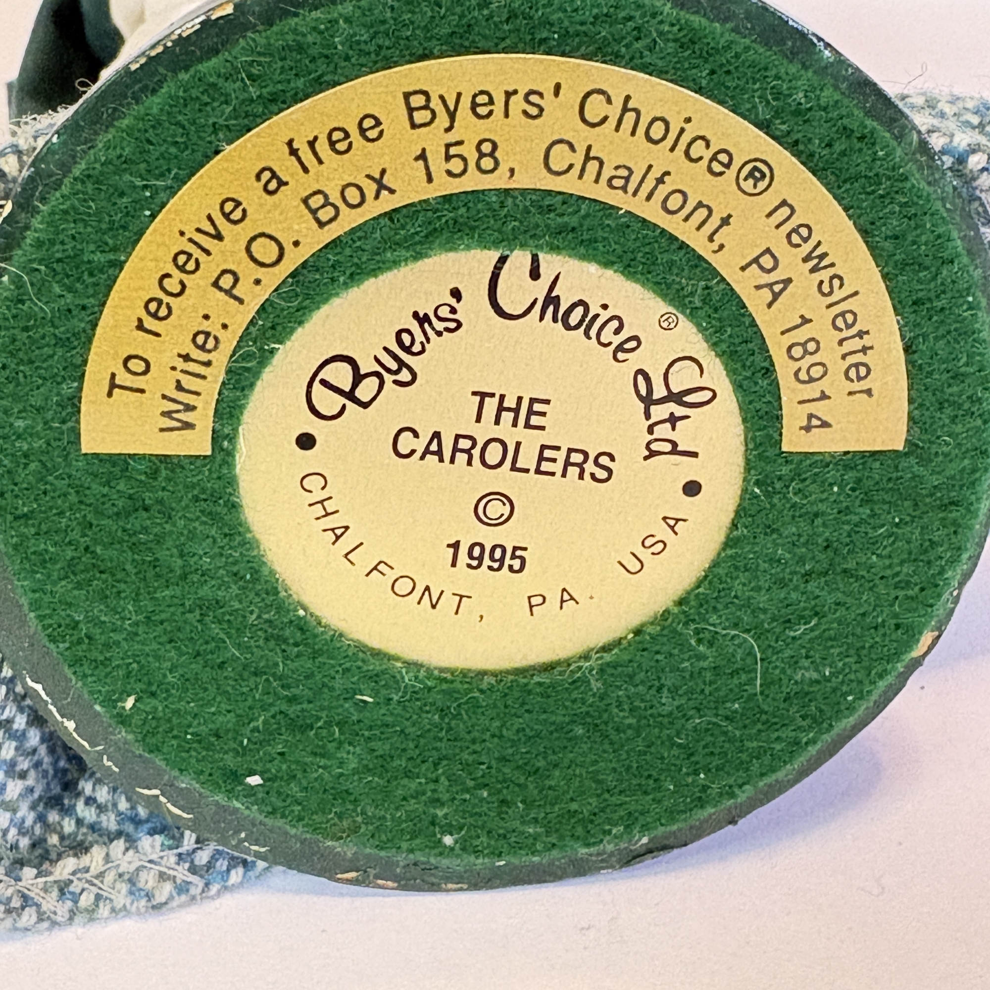 Vintage 1995 Byers' Choice Carolers 