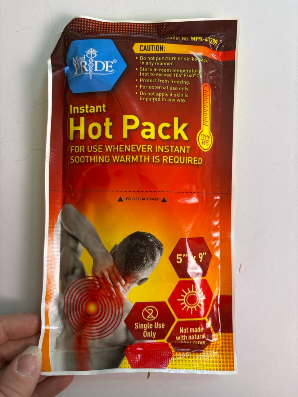 Proactive Hot Packs Lot Of Med Pride Single Use Instant Hot Packs (LR) #127688 ...
