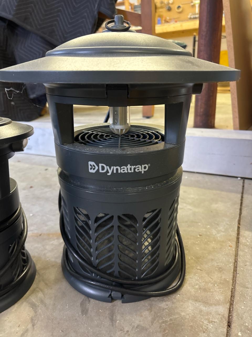 Sign Says Insect Trap Two DynaTrap Electric Insect Traps (Garage 2) #127997 | Auctionninja.com