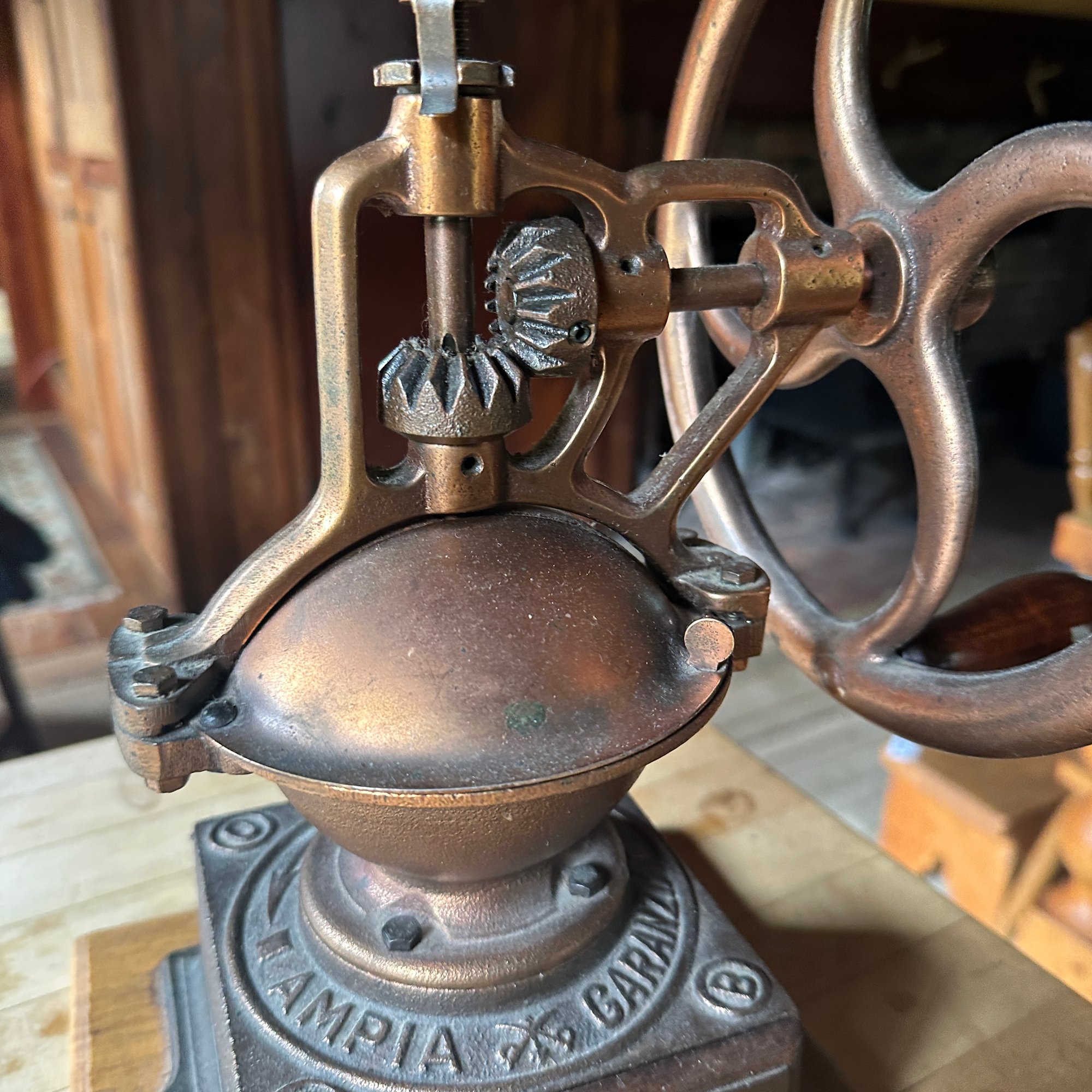 Cast Iron Vintage Grinder Vintage Reproduction Manual Coffee