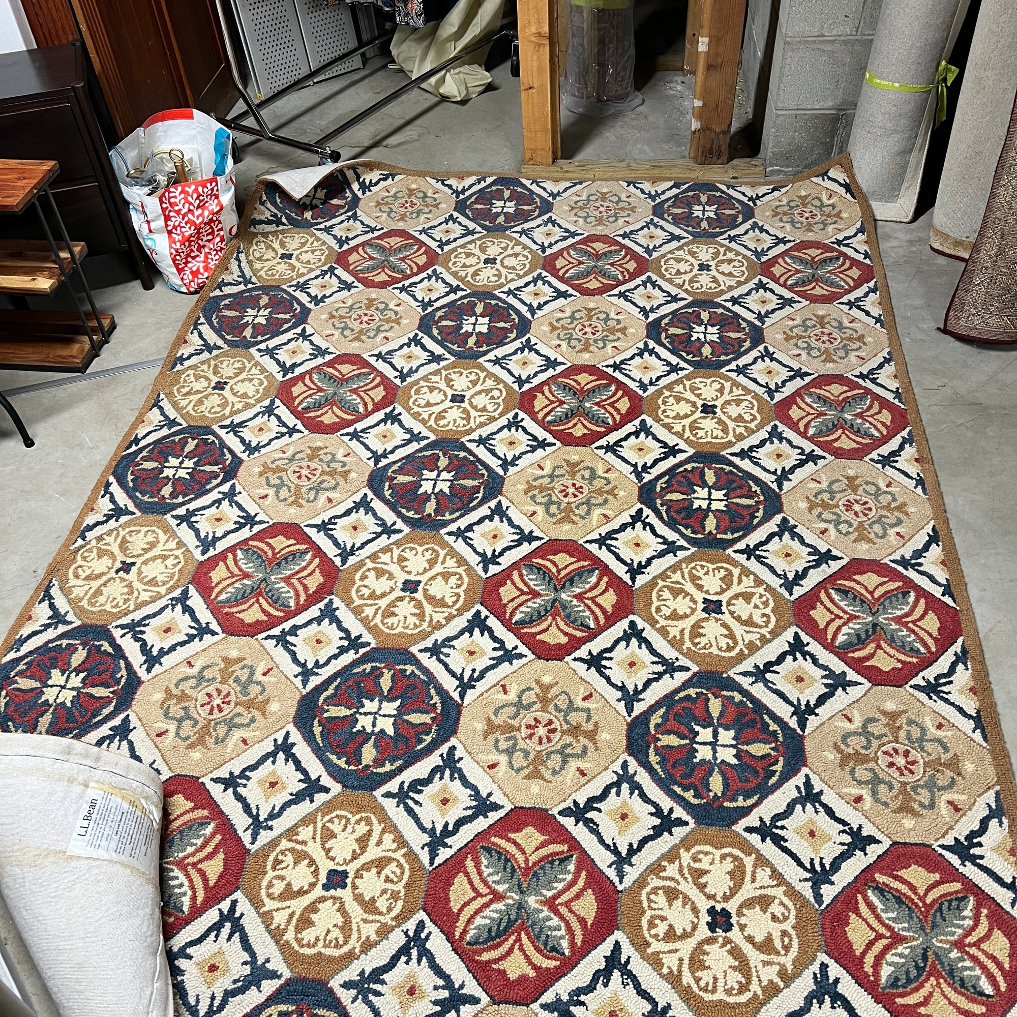 Beautiful 6' X 9' LL Bean Hand Hooked Rug (Basement) #77428 ...