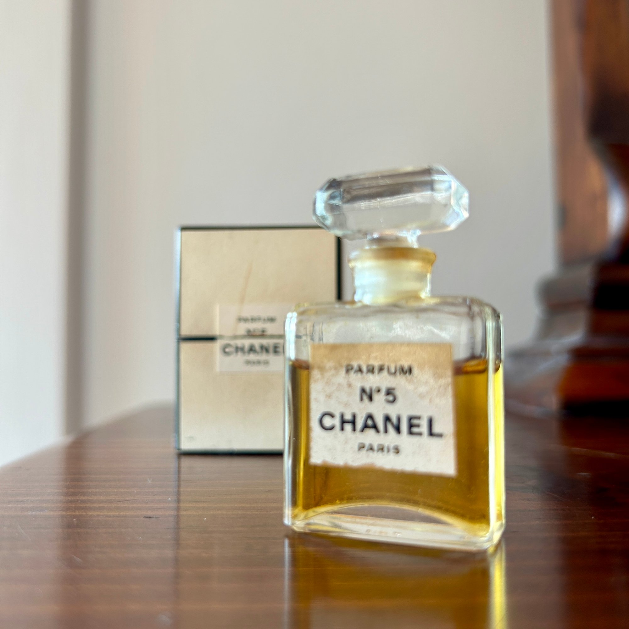 Adorable Vintage CHANEL Number 5 Perfume Bottle With Box - Mini