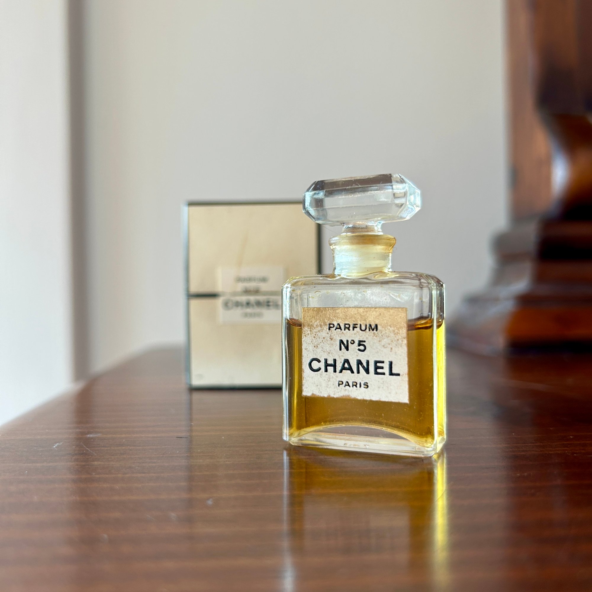 Adorable Vintage CHANEL Number 5 Perfume Bottle With Box - Mini