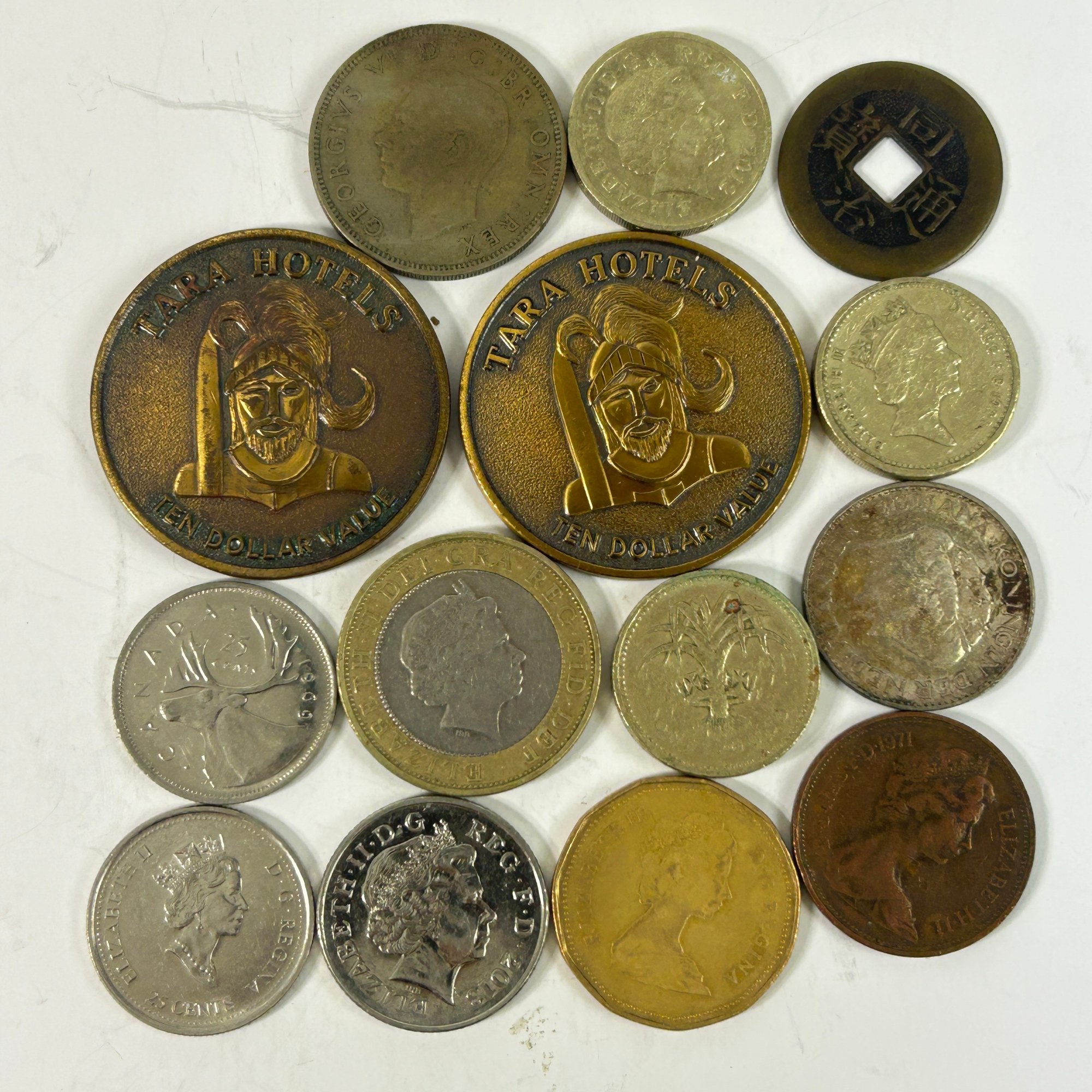 Assorted Vintage Coins & A Few Game Tokens #120235 | Auctionninja.com