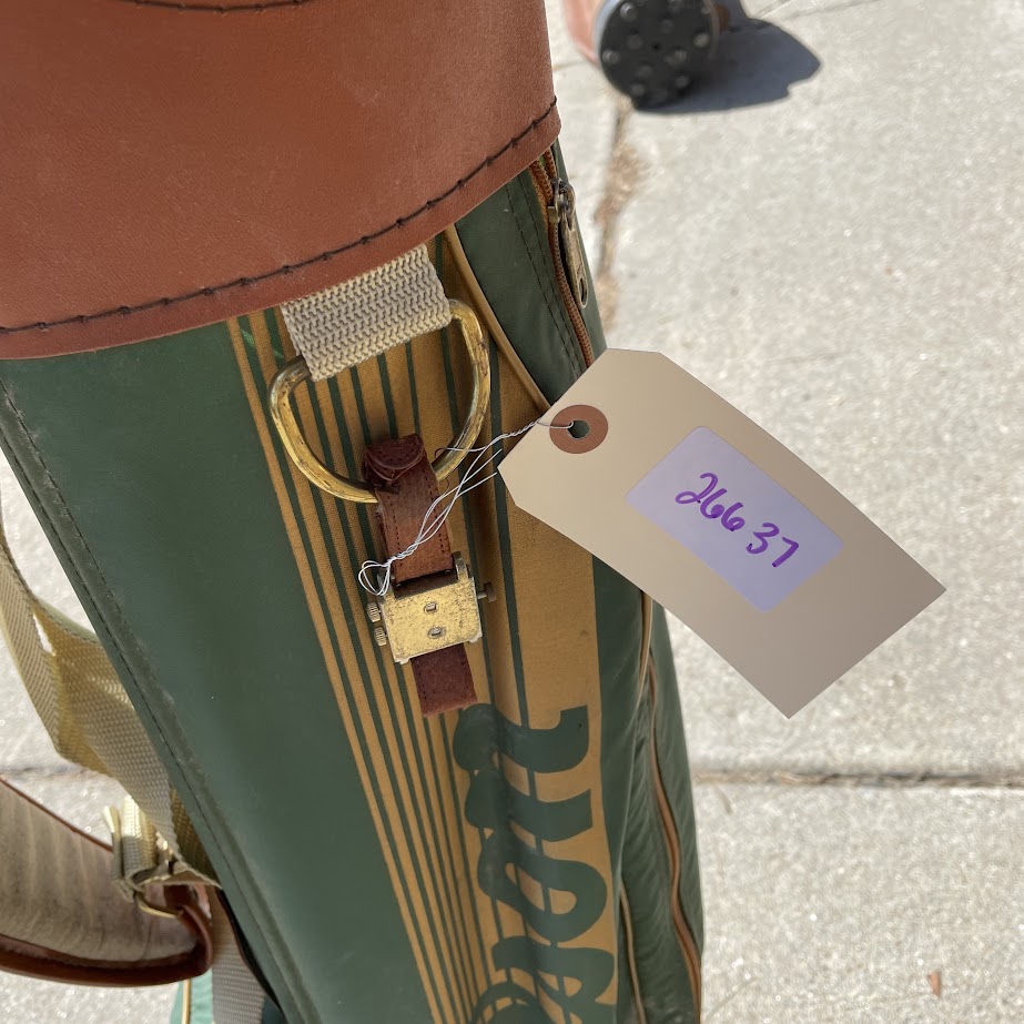 Vintage Wilson Golf Bag And Golf Clubs Including Allied, Spalding